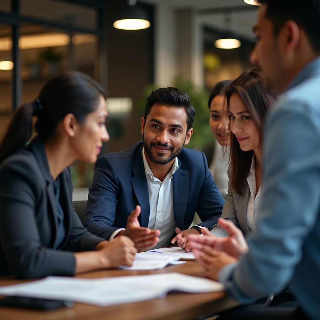 Team showing improved collaboration and communication